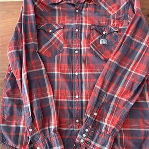 Denim & Supply Ralph Lauren Red and Blue Plaid Shirt